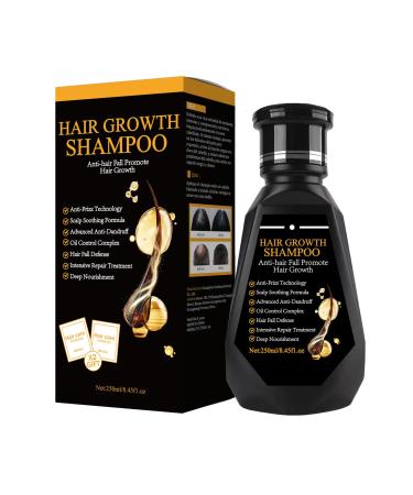 Hair Strengthening Shampoo | 250 ml Men's Hair Growth Shampoo | Natural Care for Volume and Deep Cleanliness Boosted Volume