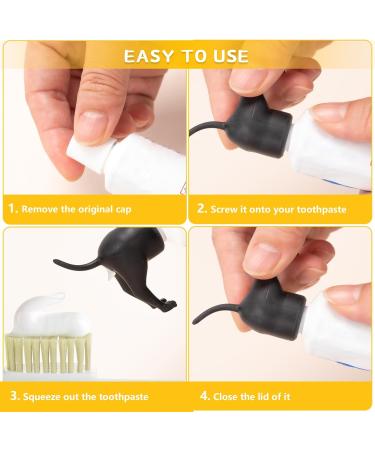 Toothpaste Attachment for Dogs - 2-Piece Squeezing Donor Figures | Funny Gift for Pet Lovers (Gray & Black) - Buy Online on GoSupps.com