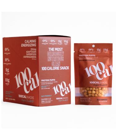 Protein Puffs BBQ | 11g High Protein, 4g Fiber | Low Calorie, Gut Healthy Salty Snacks for Adults and Kids | Low Carb Keto, No Sugar Added, Gluten Free Vegetarian Healthy Chips | Crunchy Wholesome Yum Weight Loss Snack Pack