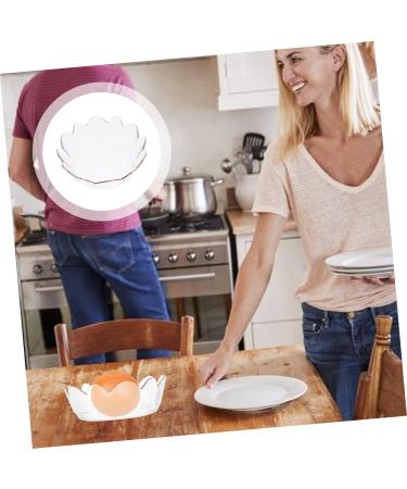 1pc Kitchen Stylish Delicate Irregular Salad Bowl Creative Fruit Glass Transparent - Buy Online on GoSupps.com