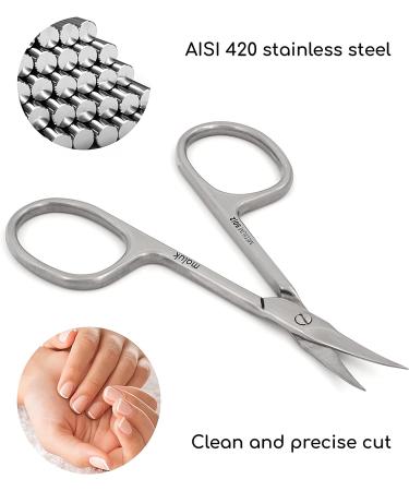 Maluk Medium Professional Cuticle Scissors - Precision Trimming Tool - Buy Online on GoSupps.com