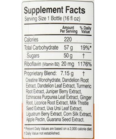 Herbal Clean QCarbo16 Detox Orange 16oz - Fast-Acting Body Cleanse & Detox Solution - Buy Online on GoSupps.com