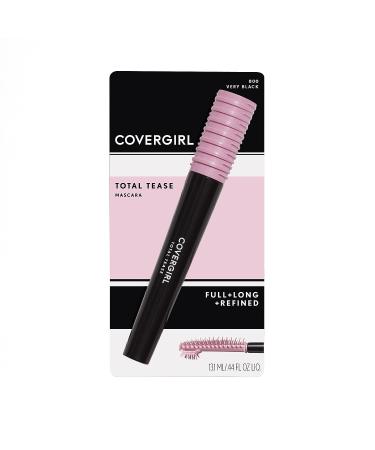 COVERGIRL Total Tease Mascara, Very Black, 0.21 oz - Long, Full, and Refined - Packaging May Vary - Buy Online on GoSupps.com