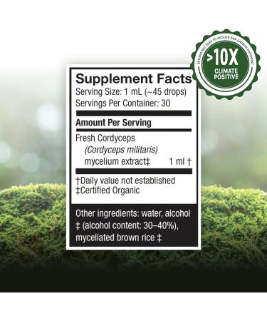 Host Defense Cordyceps Extract 1 fl oz - Energy & Stamina Support Mushroom Supplement - Buy Online on GoSupps.com