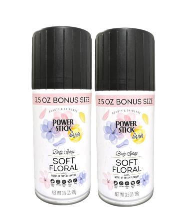 Body Spray for Her- Soft Floral 3.5 oz Bonus Size Set of 2