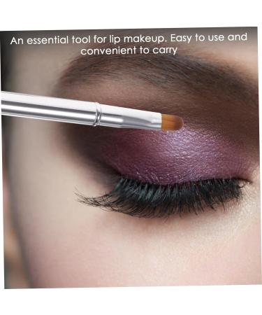 POPETPOP Double Ended Lipstick Brush Lip Eyeshadow Applicator Lip Mask Applicator Lip Balm Applicator Lip Mask Brush Lip Balm Brush Cosmetic Lipstick Brush Eyeshadow Makeup Brush Lip Brush 12x1x1cm Silver - Buy Online on GoSupps.com