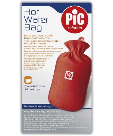 Buy Pic Solution Hot Water Bottle with Protective Cover - Classic Design for Soothing Heat Relief | Fast International Shipping - Buy Online on GoSupps.com
