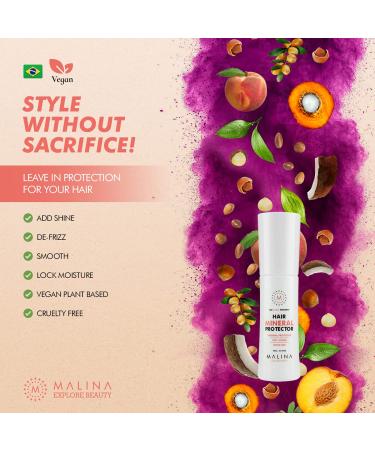 Malina Mineral Hair Protector - Thermal Heat Protectant 90ml | International Shipping Available - Buy Online on GoSupps.com