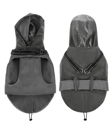 Mosucoirl dog coat waterproof with dishes waterproof dog coat dog coat with a hooded dog rain coat with reflective windproof rain jacket waterproof for small medium-sized dogs 2xl navy blau - Buy Online on GoSupps.com