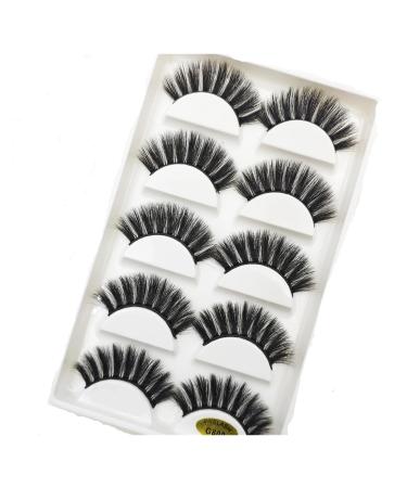 UAMOU 10/50 Boxes 5 Pairs 3D Mink False Eyelashes Soft Lashes Makeup Eyelash Faux Cils Cilios Maquiagem Cheerfully (Color : 5Pairs G800 Size : 50 Boxes 50 Pairs)