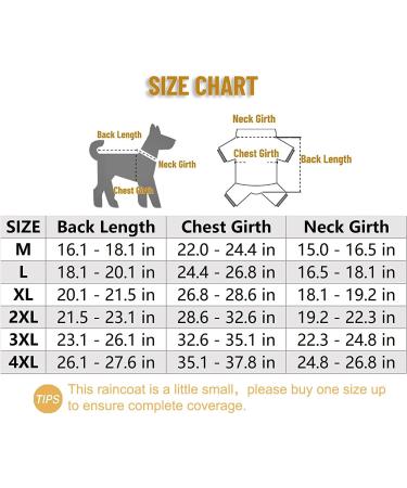 Olsa Dog Raincoat with Reflective Stripe | Waterproof Dog Hooded Slicker Poncho | 4 Legs Rain Jacket for Small, Medium, Large Dogs - Buy Online on GoSupps.com