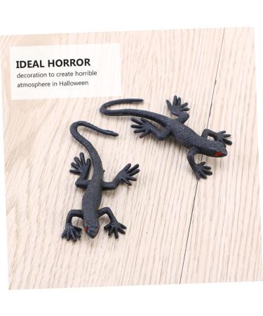 Ibasenice 10-Pack Halloween Gecko Toys | Creepy Mini Gecko Decorations (3.5x8cm) for Spooky Festivities | International Shipping Available - Buy Online on GoSupps.com