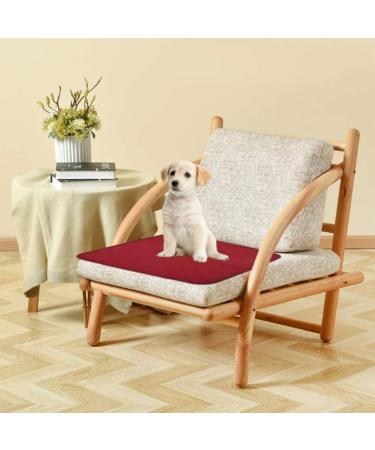 Ruiqas Waterproof Reusable Seat Cushion - Absorbent Incontinence Stool Cushions (2 Pack) - Washable 22x21 for Seniors - Beige & Red - Premium Sub-Pad Protection - Buy Online on GoSupps.com