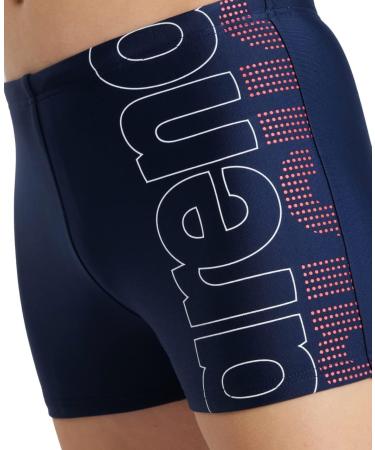 ARENA Boys' Graphic Swim Shorts - Navy 128 | High-Quality Swimwear for Kids | International Shipping - Buy Online on GoSupps.com