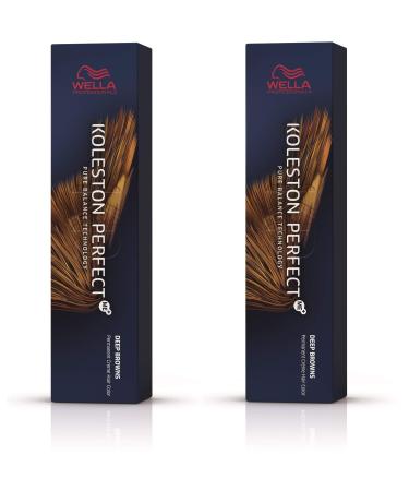 Wella 2 pack Koleston Perfect Me+ KP DEEP BROWNS 5/75 light brown brown-mahogany - Buy Online on GoSupps.com