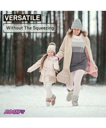 Girls' Rocky Thermal Underwear Set - Black Medium | Long Johns Shirt & Pants Base Layer for Ski & Extreme Cold - Buy Online on GoSupps.com