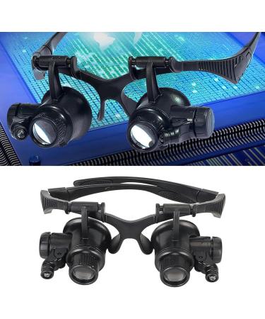 Portable Watch Repair Magnifier with LED Light Hands Free Headband Visor for Close Work Craft Reading Full of Stars - Buy Online on GoSupps.com