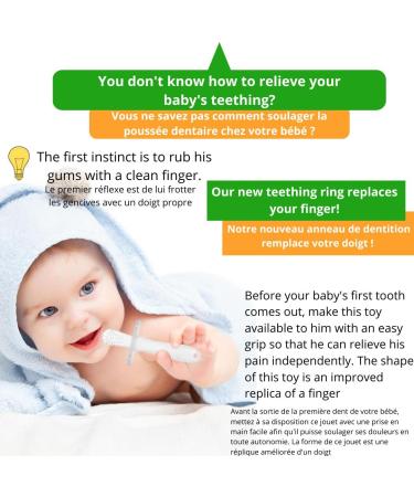 Buy Silicone Baby Bite Ring & Dental Aid - Multi-Pack Available | Safe Teething Toys for Infants - Buy Online on GoSupps.com