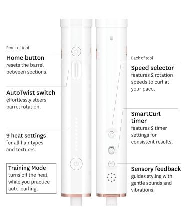 T3 CurlWrap 1 Automatic Rotating Curling Iron - Longer Barrel 2 Timer & 9 Heat Settings Ceramic Barrel for Fast Curls & Waves - Perfect for All Hair Types - Shop Internationally - Buy Online on GoSupps.com