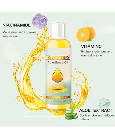 Exfoliating Acanthosis Peeling Oil Exfoliation Body Oil Peeling Solution Skin Peel Dark Spot Corrector Oil Yellow Peeling Oil Body Skin Care Exfoliation Oil Dark Spot Remover For Body Hand Feet - Buy Online on GoSupps.com