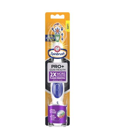 Arm & Hammer Spinbrush PRO+ Gum Health Powered Toothbrush, Pack of 1 - Packaging May Vary - Buy Online on GoSupps.com
