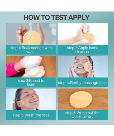 50 Natural Compressed Facial Sponges - Reusable Makeup Removal & Daily Skin Care - Buy Online on GoSupps.com