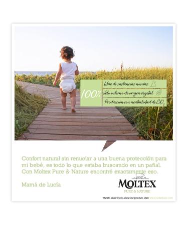Moltex Pure & Nature Ecological Diapers Size 1 (2-5 kg) - 88 Biodegradable Diapers for Eco-Friendly Baby Care - Buy Online on GoSupps.com