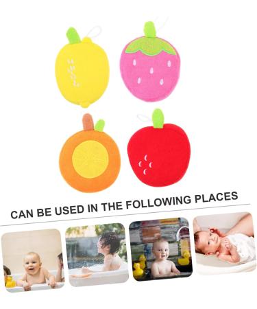 Shop Hemoton 4pcs Animal Bath Towels & Loofah Sponges - Soft Scrubber for Kids & Adults - Assorted Colors - Perfect for Bathing & Cleaning - Buy Online on GoSupps.com