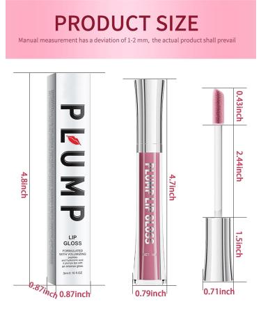 Glitter Lip Plumper Oil - Hydrating Lip Gloss Serum for Fuller Lips - Buy Online on GoSupps.com