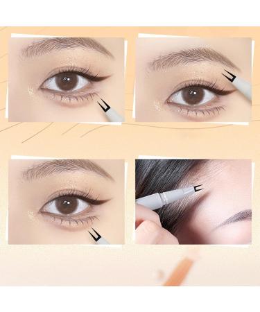 Double Tip Eyeliner - Double Tip Waterproof Eyeliner - Smudge Proof Double Tip Liquid Eye Liners For Women - Long Lasting Lower Eyelash Pencil Sweat Proof Makeup Fulenyi Gray Brown Claws - Buy Online on GoSupps.com