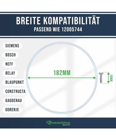 Buy Bosch Siemens Neff Dishwasher Pump Parts Set 182mm - Repair Kit with E15 Seal | International Shipping - Buy Online on GoSupps.com