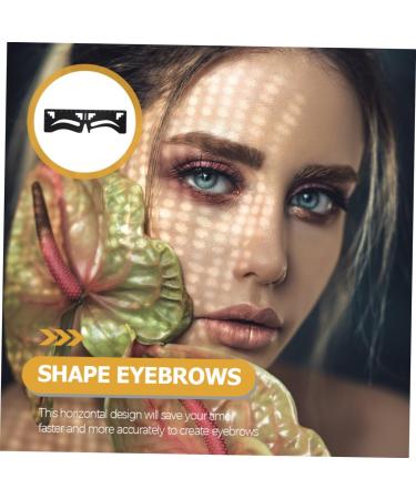 Mikinona Metal Stencils Eyebrow Design Eyebrow Card Eyebrow Template Eyebrow Stencil Measuring Tool Eyebrow Shape Gold - Buy Online on GoSupps.com