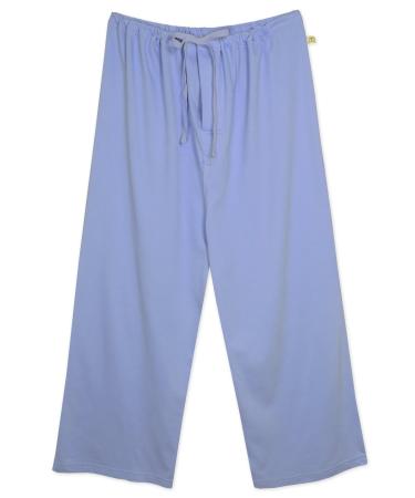 Unisex Hospital Patient Drawstring Pants (X-Large Dark Blue) -Inseam 20.5 to Prevent Tripping X-Large Dark Blue