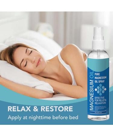 Magnesium Oil Spray 118ml 100% Pure Natural Source of Magnesium Chloride Body Spray Magnesium Spray Support Sleep Muscles Relax and Leg - Buy Online on GoSupps.com