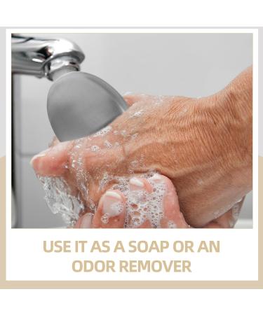 Savonnette en Acier Inoxydable D sodorisant pour Mains Barre Compacte sans Parfum liminateur D Odeurs Cuisine Accessoire Solide et Portable pour Usage Domestique et Voyage - Buy Online on GoSupps.com