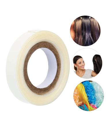 MAGICLULU 1 Roll Wig Film Lace Hair Tape Hair Extensions Tape Clear Hair Ties Crystals and Gemstones Hair Ties for Womens Hair Womens Wigs Glue Real Hair Women's White Double Sided Tape 5x5cm White - Buy Online on GoSupps.com