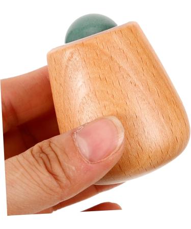 Buy Tovinanna Jade Face Massage Roller Set - 4 Pieces Facial Tools for Swelling Relief | Premium Quality Jade Rollers with Wooden Handle | International Shipping - Buy Online on GoSupps.com
