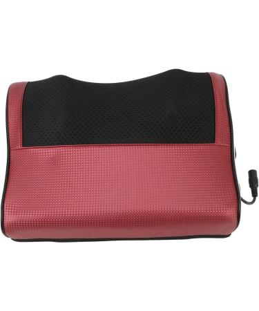 Deep Tissue Shiatsu Massager Pillow - Multi-Functional Hot Compression Electric Massage Pillow for Back & Neck Relief - EU Plug (Red) | International Shipping - Buy Online on GoSupps.com