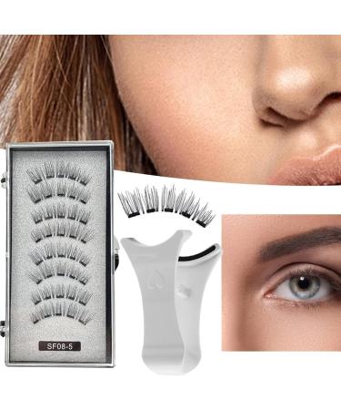 3D Magnetic Eyelashes | No Glue Needed Anime Eyelashes Strip - Manga Natural Lashes with Applicator Reusable Comfortable Magnetic Eyelashes for Bigger and Brighter Eyes - Buy Online on GoSupps.com