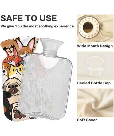 Doodle Hot Water Bottle for Dogs & Cats | BPA-Free 2L Large Pain Relief & Therapy Bag - Buy Online on GoSupps.com