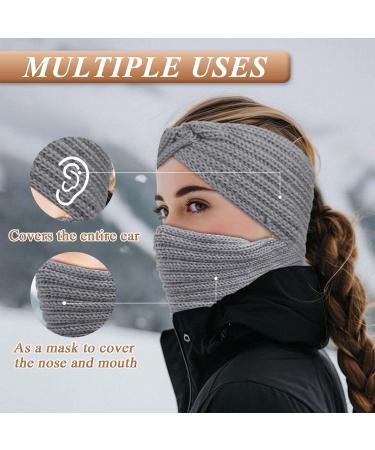PROPOG Head Bands Adult Women Ear Muffs Women Girl Knitted Winter Headbands for Women's Hair Crochet Head Warmers Comfy Soft Ear Warmer Headband Cable Knit Head Band Warm Winter Gifts Red Beige Gray Black - Buy Online on GoSupps.com