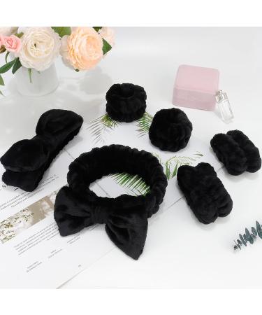 6 PCS Spa Headband & Wristband Set | Makeup Headband & Towel Scrunchies | Skincare & Sleepover Party Supplies for Girls | Prevent Spills - Buy Online on GoSupps.com