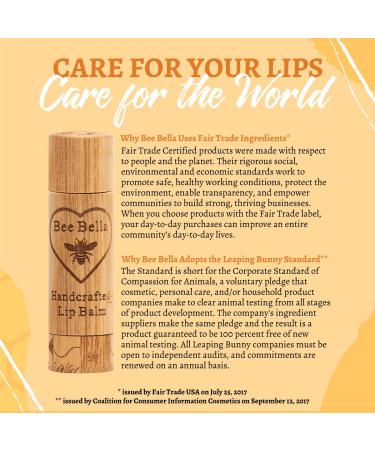 Bee Bella Lip Balm Combo Pack - Hydrating Lip Care 100% Natural Organic Beeswax with Vitamin E Handmade in USA 3 Each (Peppermint Pumpkin Spice 6 Pack) - Buy Online on GoSupps.com