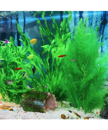 Ctpeng 3-Piece Plastic Aquarium Plants (24-32 cm) | XL Green Aquarium Decoration for Stunning Aquascapes - International Shipping Available - Buy Online on GoSupps.com
