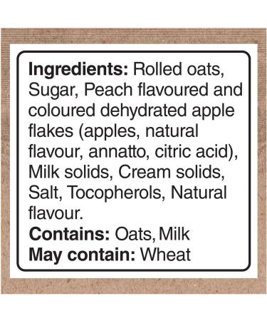 Quaker Peaches & Cream Flavour Instant Oatmeal Multi-Pack 8 Packets 264g (Pack of 12) - Buy Online on GoSupps.com