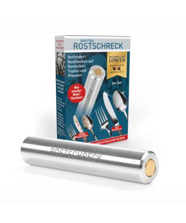 Rokitta's Rostschreck rust magnet for flu grost in the dishwasher - known from: The L wen cave |Prevents rust stains ensures radiant dishes pots and pans without chemicals 1 piece (1 Pack)