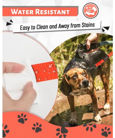 Looxmeer Rubberized Tow Lines for Dogs - 3m/5m/7m/10m/15m/20m/30m Leash | Durable Neon Orange Leash for Small & Medium-Sized Dogs - Buy Online on GoSupps.com