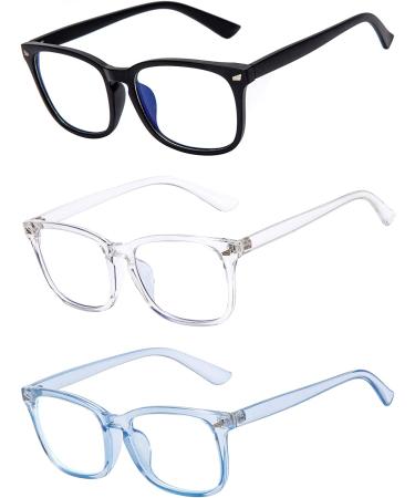 Blue Light Blocking Reading Glasses Anti UV Ray Nerd Eyeglasses for Women/Men - Lightweight Computer Eyeglasses - 1.75x Magnification - Buy Online on GoSupps.com