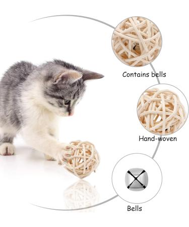 Shengruili Sisal Ball Catz - 6 Eco-Friendly Interactive Cat Toy Balls for Playful Pets - Buy Online on GoSupps.com