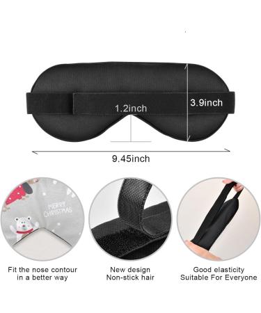 Haskirky Light Blocking Eye Mask - Breathable & Adjustable for Men and Women | Ideal for Travel, Yoga, Meditation, Office, Deep Sleep | Comfortable & Smooth | Great Gift for New Year & Christmas - Buy Online on GoSupps.com